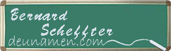 Bernard Scheffter Visitenkarte